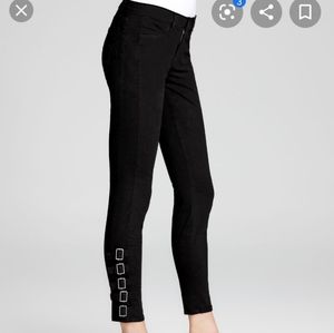 J Brand Mara Black Buckle Skinny Jeans - 26